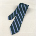 Cheap Private Label Minion Polyester Jacquard Meadan Green Stripe Mens Novelty Tie